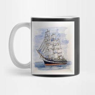 Tall Ship from an original watercolour sketch Mug